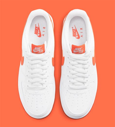 air force 1 low white orange